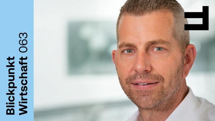 Portrait Alexander Bösch integriert ins Blickpunkt Wirtschaft Veranstaltungs Sujet. | © Uli Reitz, Hilti AG