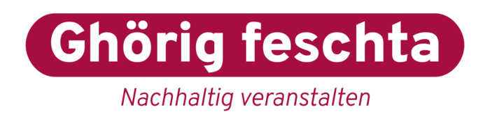 Ghörig feschta | © FHV Logo Ghörig feschta - Nachhaltig veranstalten | © FHV