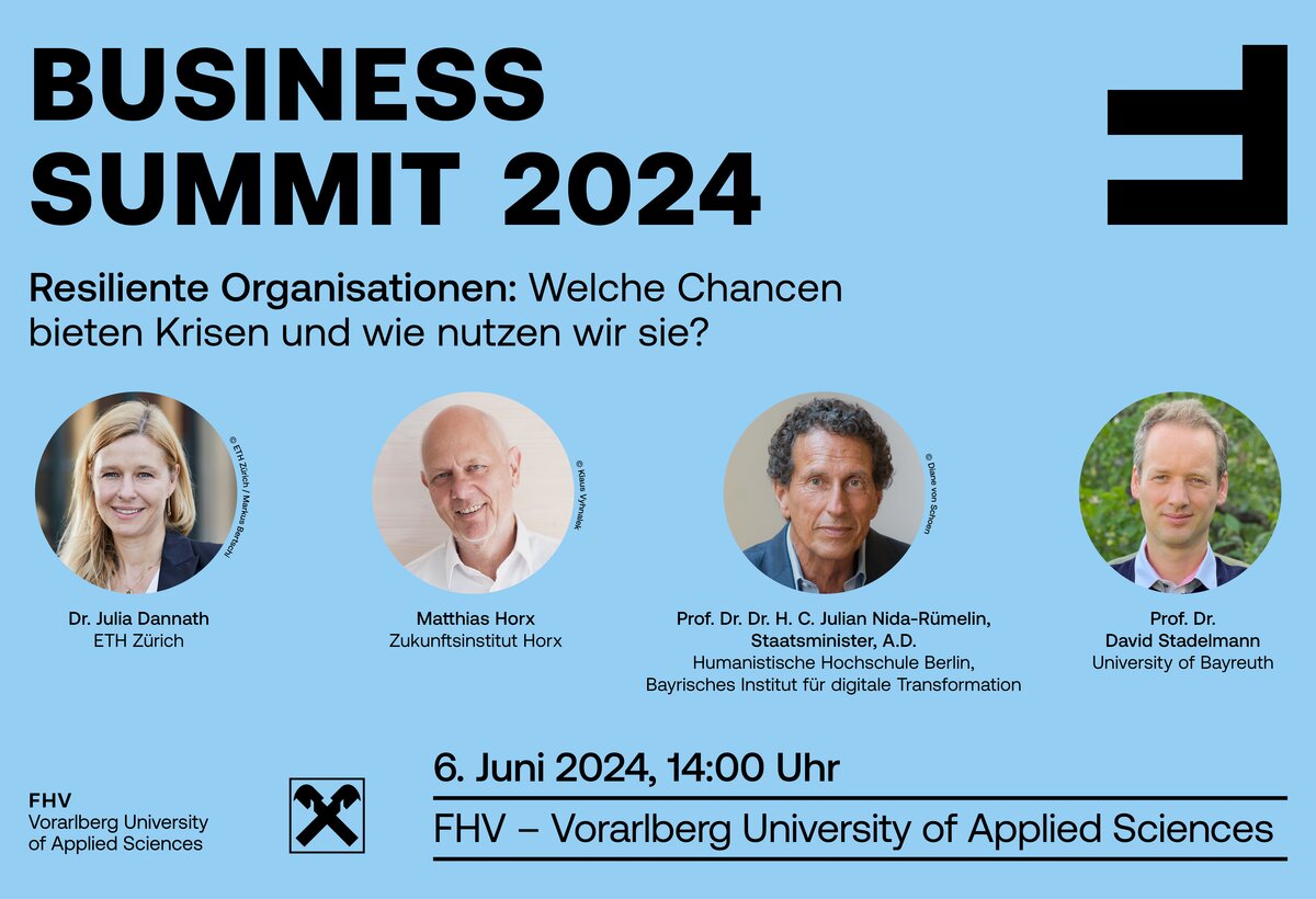 Referent:innen des Business Summits 2024. | © FHV
