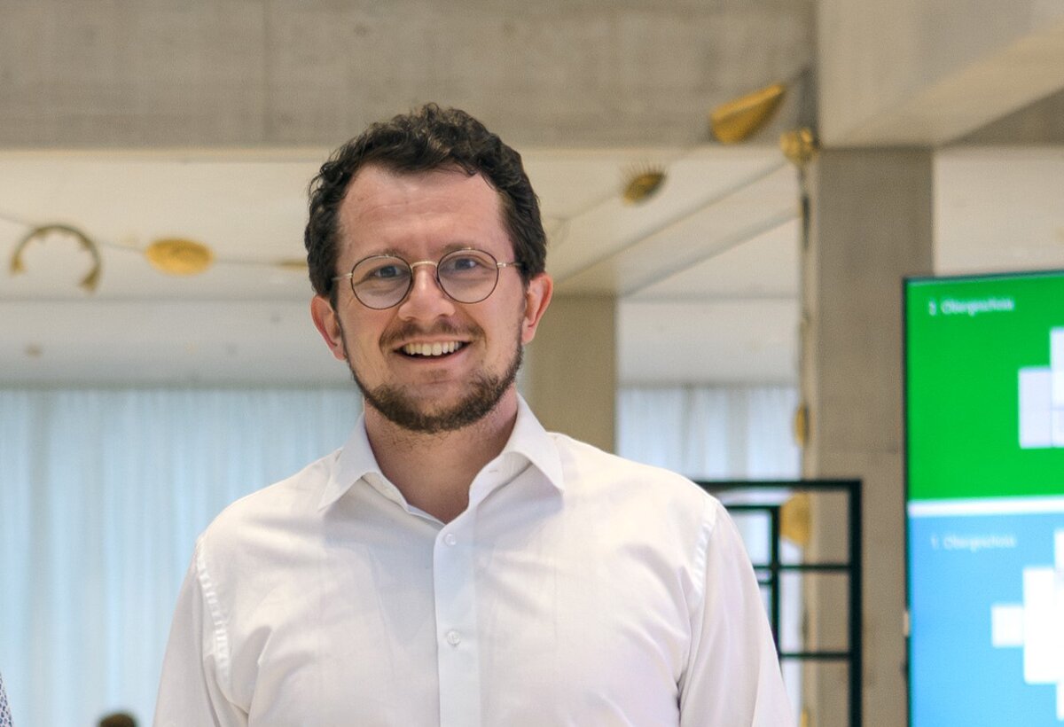 Speaker Marcel Cahenzli at the Check it out. | © Marcel Cahenzli