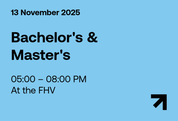 Info event card November 2025 | © FHV Info event card November 2025 | © FHV