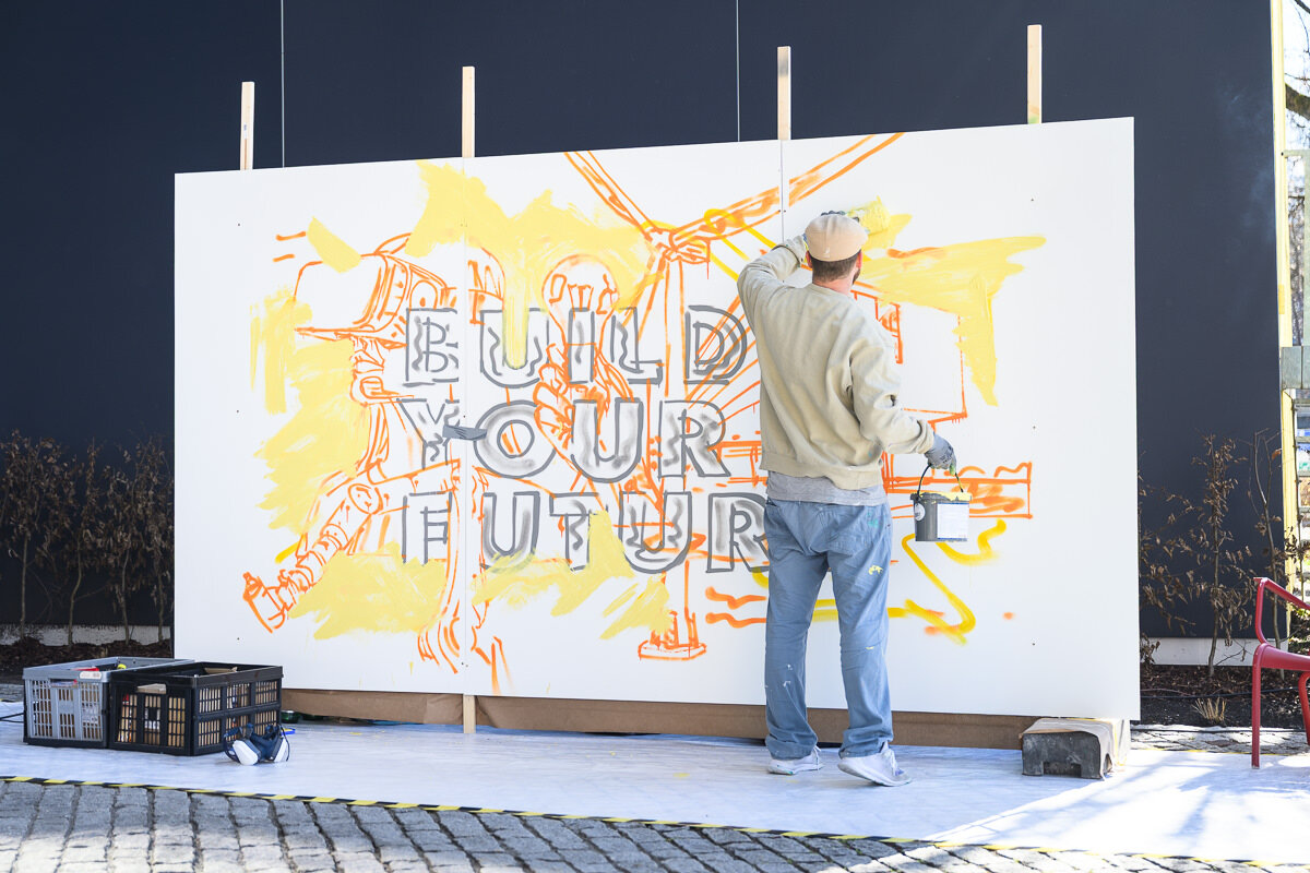 Graffitikünstler Jobmesse Vorarlberg 2026 an der FHV | © FHV / Matthias Rhomberg