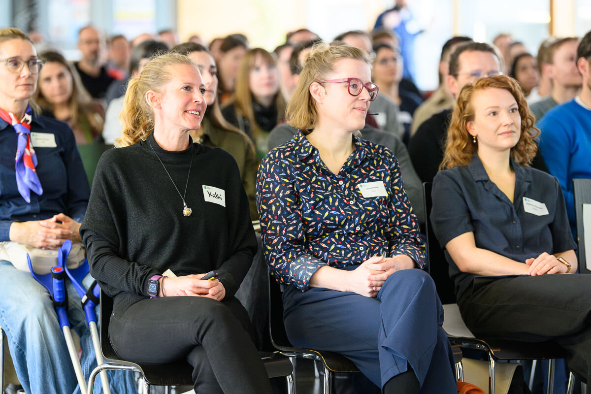 WiDS-Botschafterin Kathrin Plankensteiner auf der WiDS Konferenz 2025 an der FHV | © FHV / Matthias Rhomberg