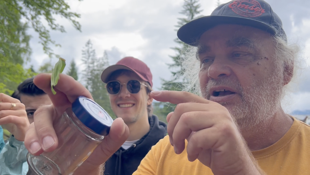 Timo Kopf demostriert den Studenten ein Versuch | © FHV