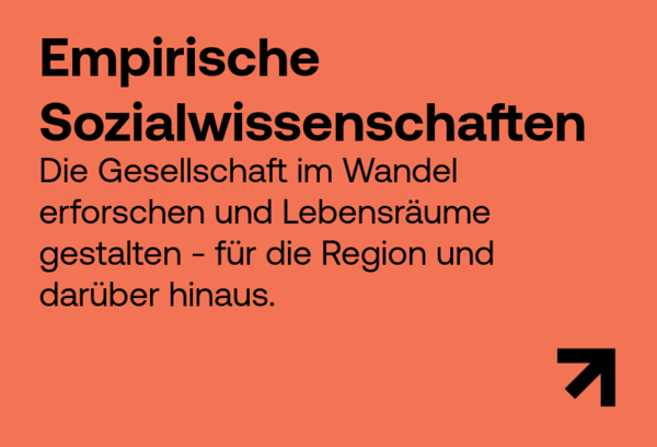 Empirische Sozialwissenschaften - Die Gesellschaft im Wandel erforschen und Lebensräume gestalten - für die Region und darüber hinaus | © FHV