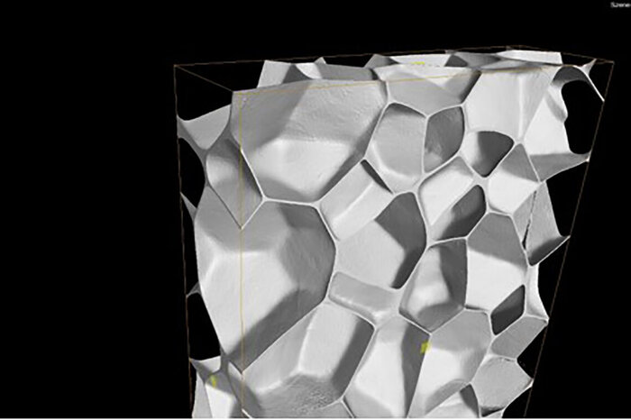 3D construction of a supporting foam | © FHV 3D construction of a supporting foam | © FHV