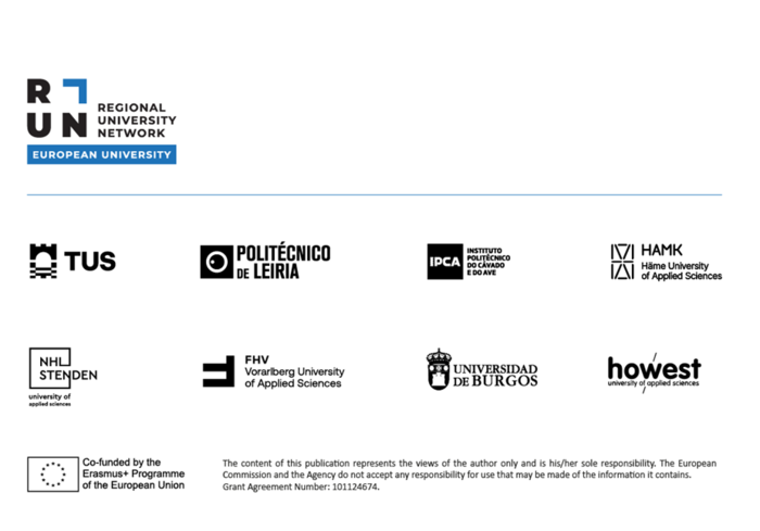 RUN EU Logos | © FHV, RUN European University diverse Logos von den RUN EU Partnern | © FHV, RUN European University