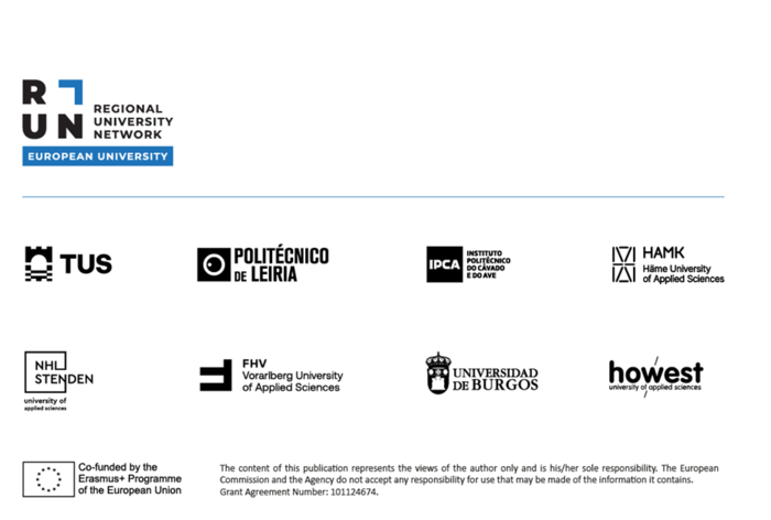 diverse Logos von den RUN EU Partnern | © FHV, RUN European University