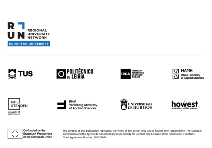 RUN EU Logos | © FHV, RUN European University diverse Logos von den RUN EU Partnern | © FHV, RUN European University