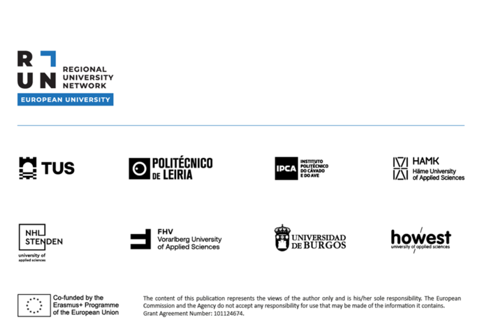 RUN EU Logos | © FHV, RUN European University diverse Logos von den RUN EU Partnern | © FHV, RUN European University