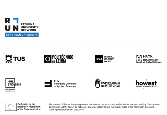 diverse Logos von den RUN EU Partnern | © FHV, RUN European University