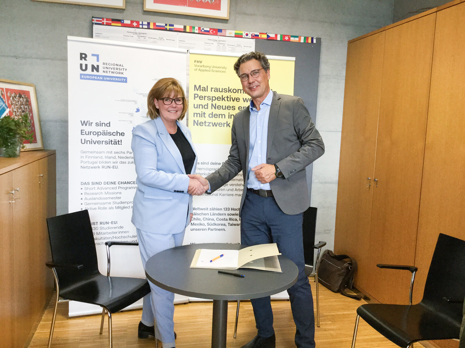 Signing of Double Degree Agreement FHV & HAMK | © FHV