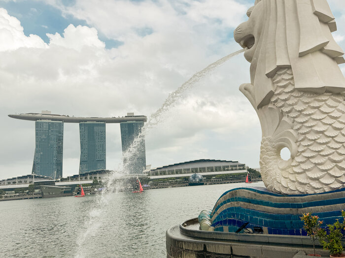 Sicht auf das Marina Bay Hotel bei Tag  | © Metzler Thomas
