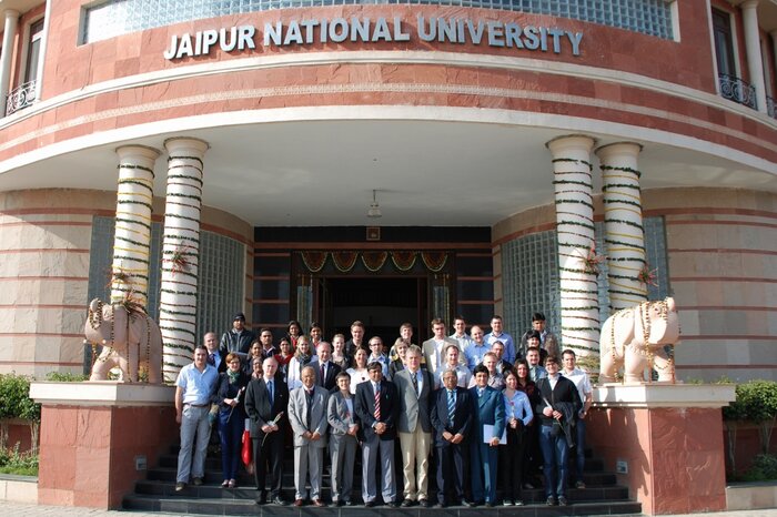 Xplore India Group Picture Jaipur National University | © Bernhard Blessing