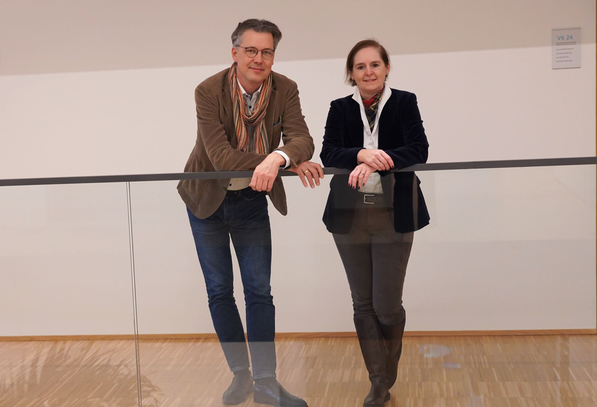 Bild von Rektorin Regine Kadgien mit Martin Herbertinger, stellvertretender Leiter des Kollegiums 