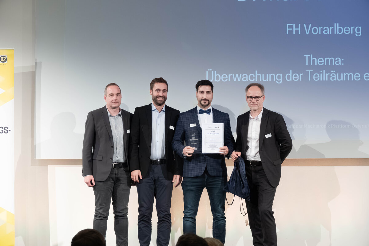 Marco Palmieri gewinnt mit Masterarbeit bei Mechatronik Plattform Österreich. | © FH Campus 02