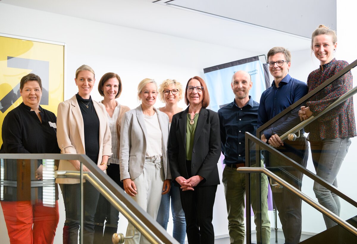 Die Vortragenden beim Pflegesymposium an der FHV.