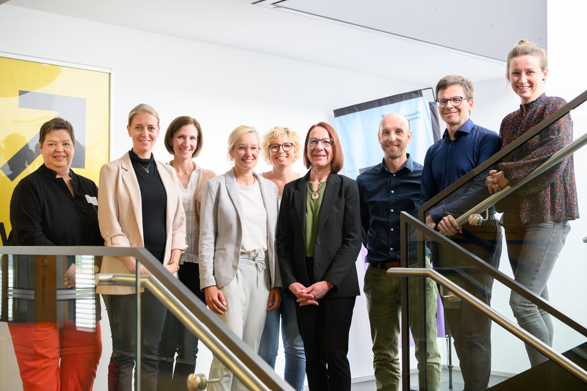 Die Vortragenden beim Pflegesymposium an der FHV. | © FHV / Rhomberg