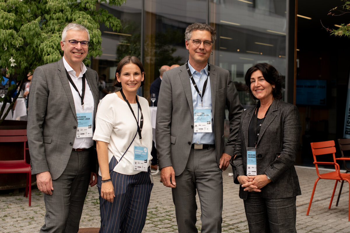 Projektleitung und Moderation: Markus Ilg, Michaela Keetmann, Martin Hebertinger und Birgit Hagen | © FHV/Birgit Riedmann