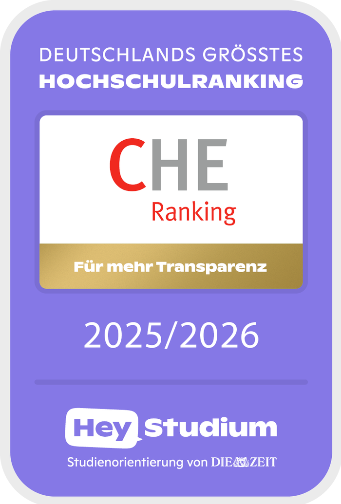 CHE Ranking Siegel 2025/26 | © CHE Centrum für Hochschulentwicklung