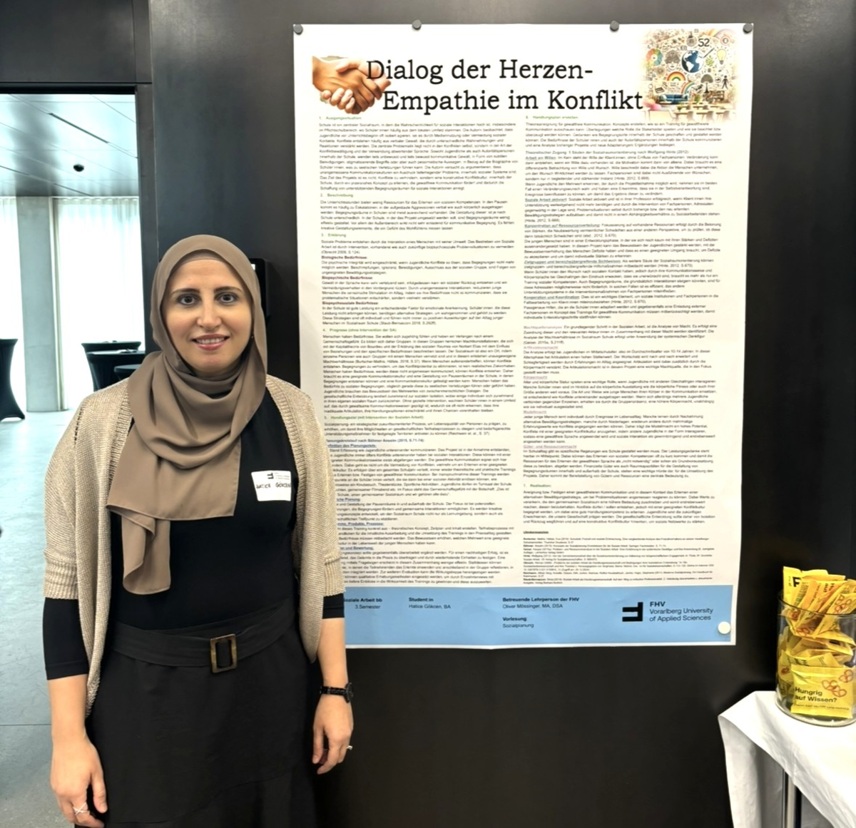 Hatice Gökcen präsentierte ihre Arbeit bei der Sozialraumkonferenz. | © Privat