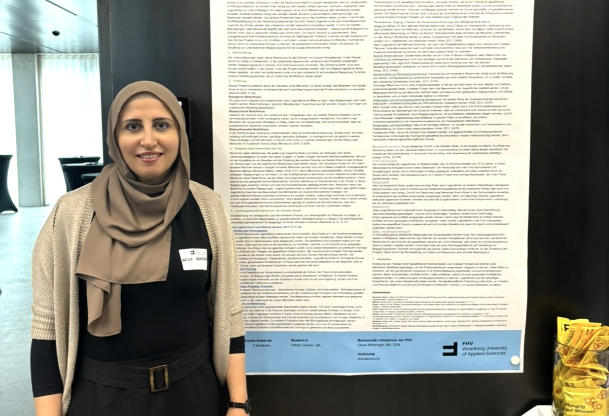 Hatice Gökcen präsentierte ihre Arbeit bei der Sozialraumkonferenz. | © Privat