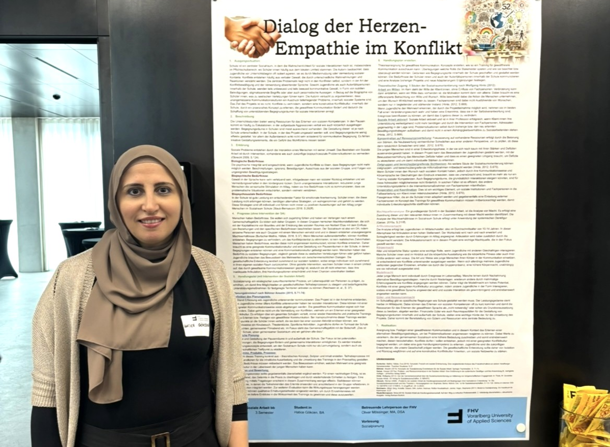 Hatice Gökcen präsentierte ihre Arbeit bei der Sozialraumkonferenz. | © Privat