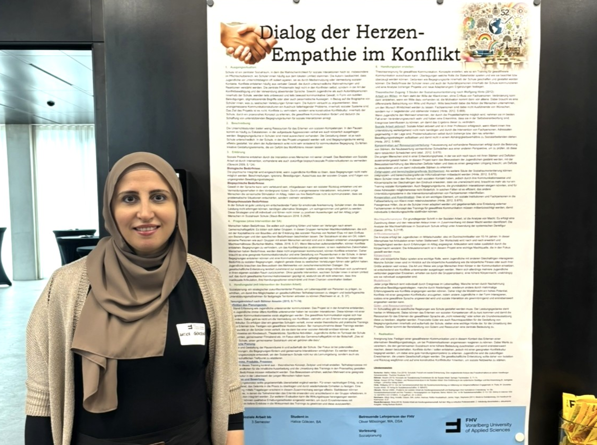 Hatice Gökcen präsentierte ihre Arbeit bei der Sozialraumkonferenz. | © Privat